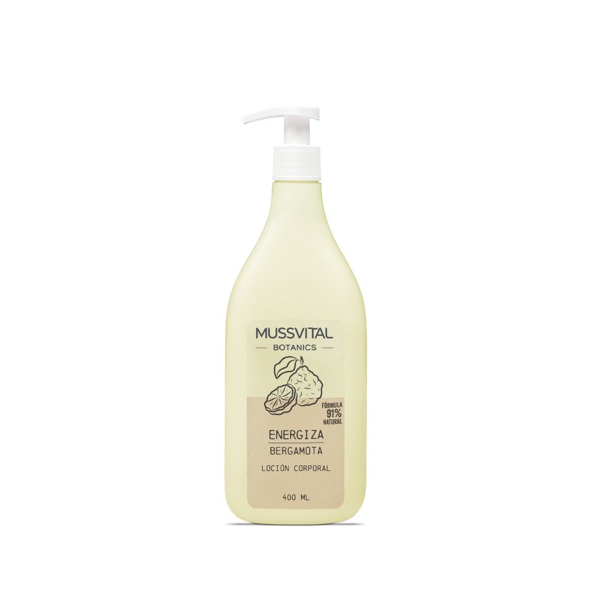 Mussvital Loción Bergamota Botanics 400 ml