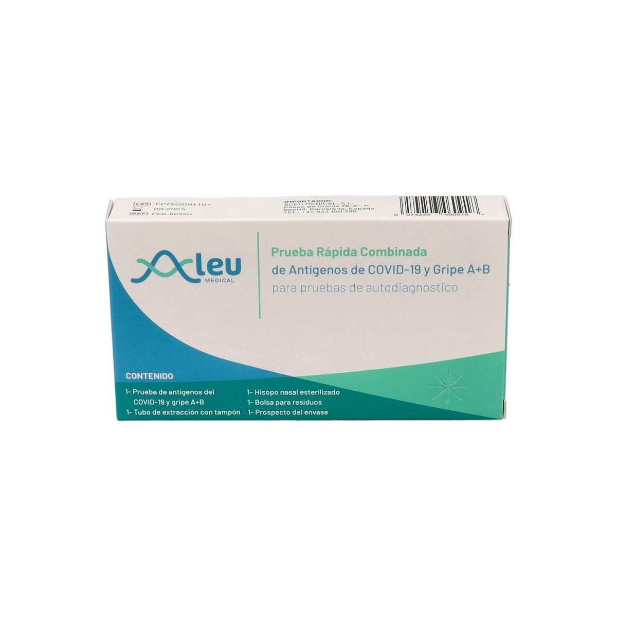 Test Nasal Combinado Autodiagnostico Antigenos...