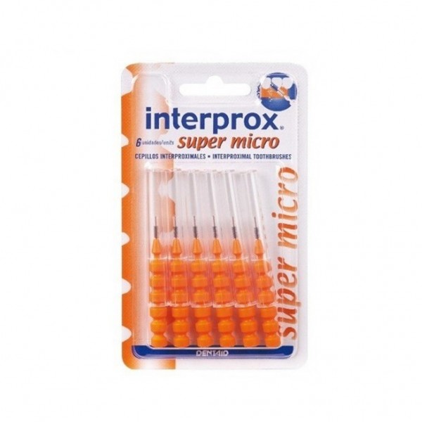 Cepillo Interdental Interprox 4G Sup-Micro Recto Naranja 6 U