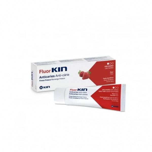 FLUOR KIN ANTICARIES PASTA DENTIFRICA 1 TUBO 75 ML SABOR FRESA FRESCA