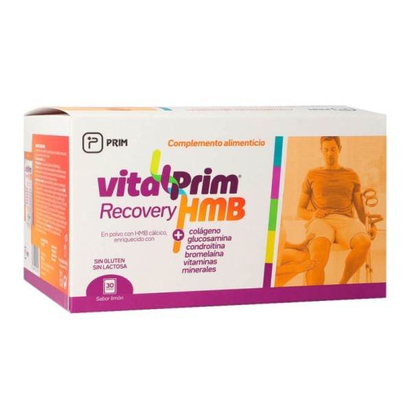 Vitalprim Recovery HMB Colageno Sabor Limon 30 Sobres