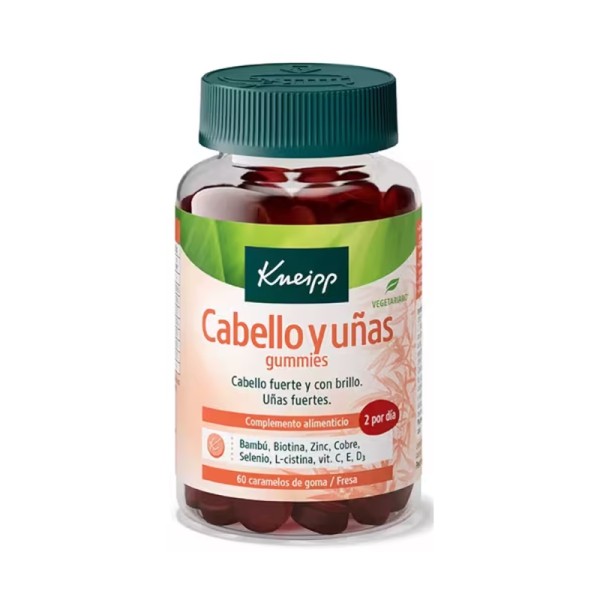 Kneipp Gummies Cabello y Uñas Sabor Fresa 60 Gominolas