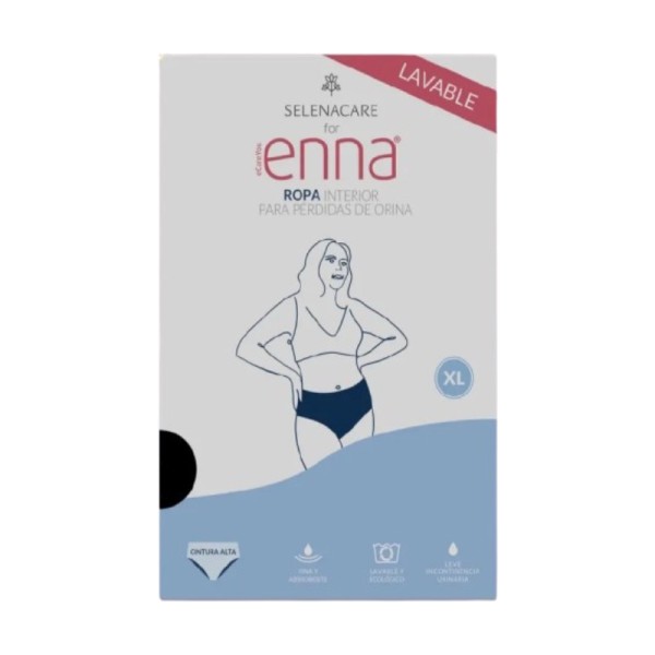 Braga Perdida De Orina Enna Cintura Alta 1 Unidad Talla Xl Color Negro