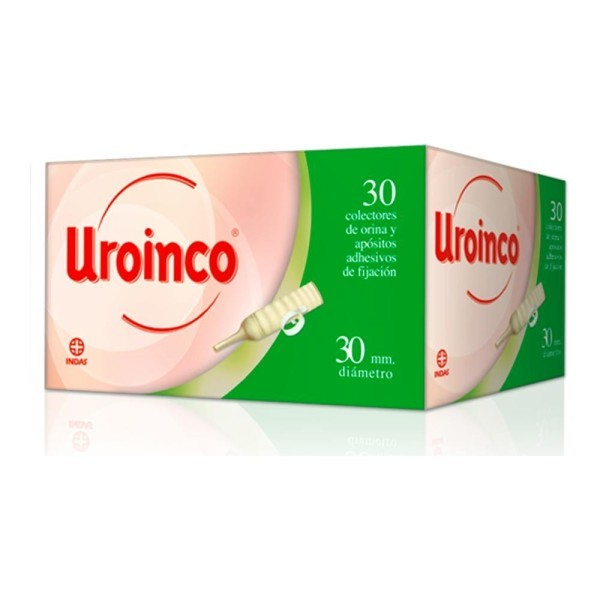 Uroinco Colector Caja 30 Colectores Pene 30 Mm + 30 Tiras