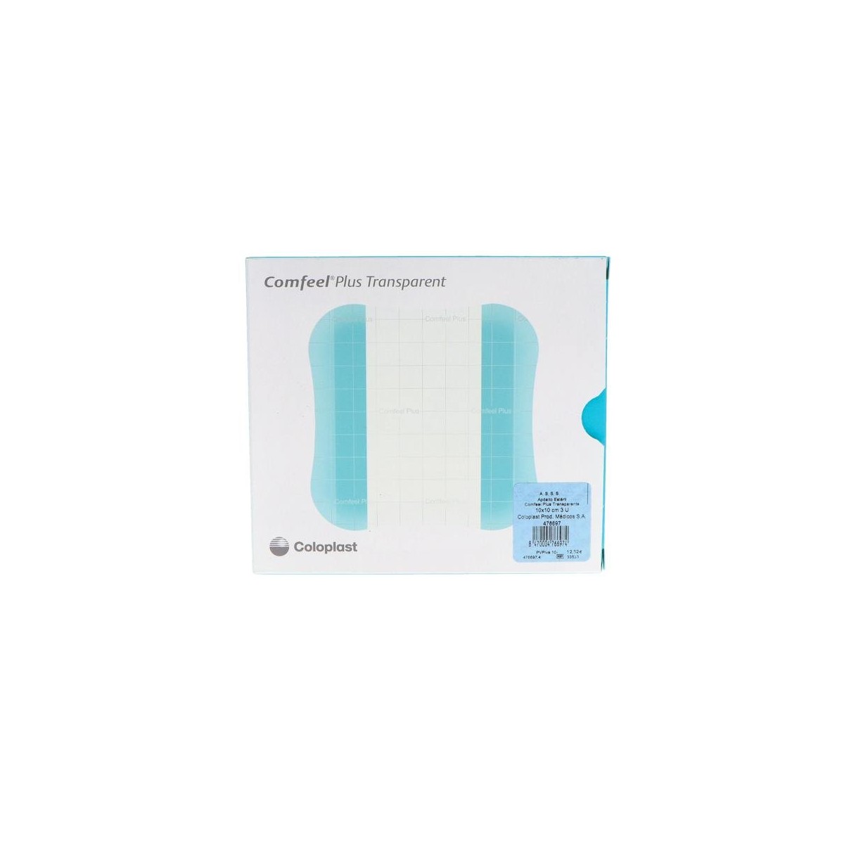 Comfeel Plus Trans 10X10Cm 3U 3533/33533