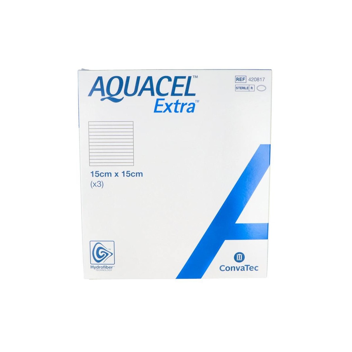 Aquacel Est Hidrocol 15X15Cm 3 Apositos