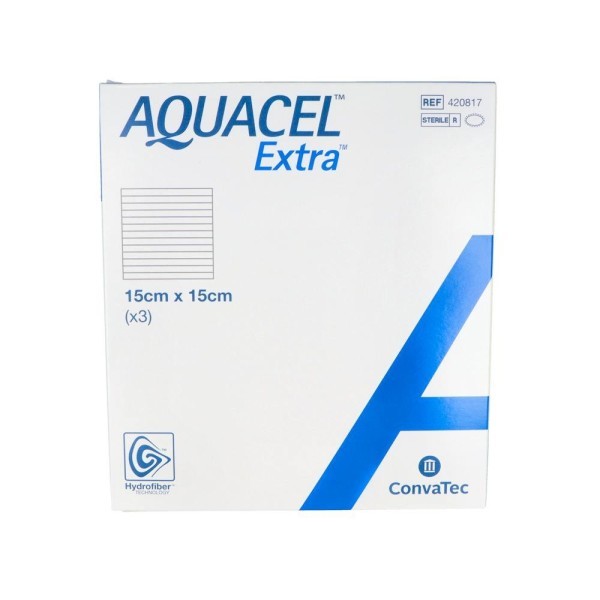 Aquacel Est Hidrocol 15X15Cm 3 Apositos