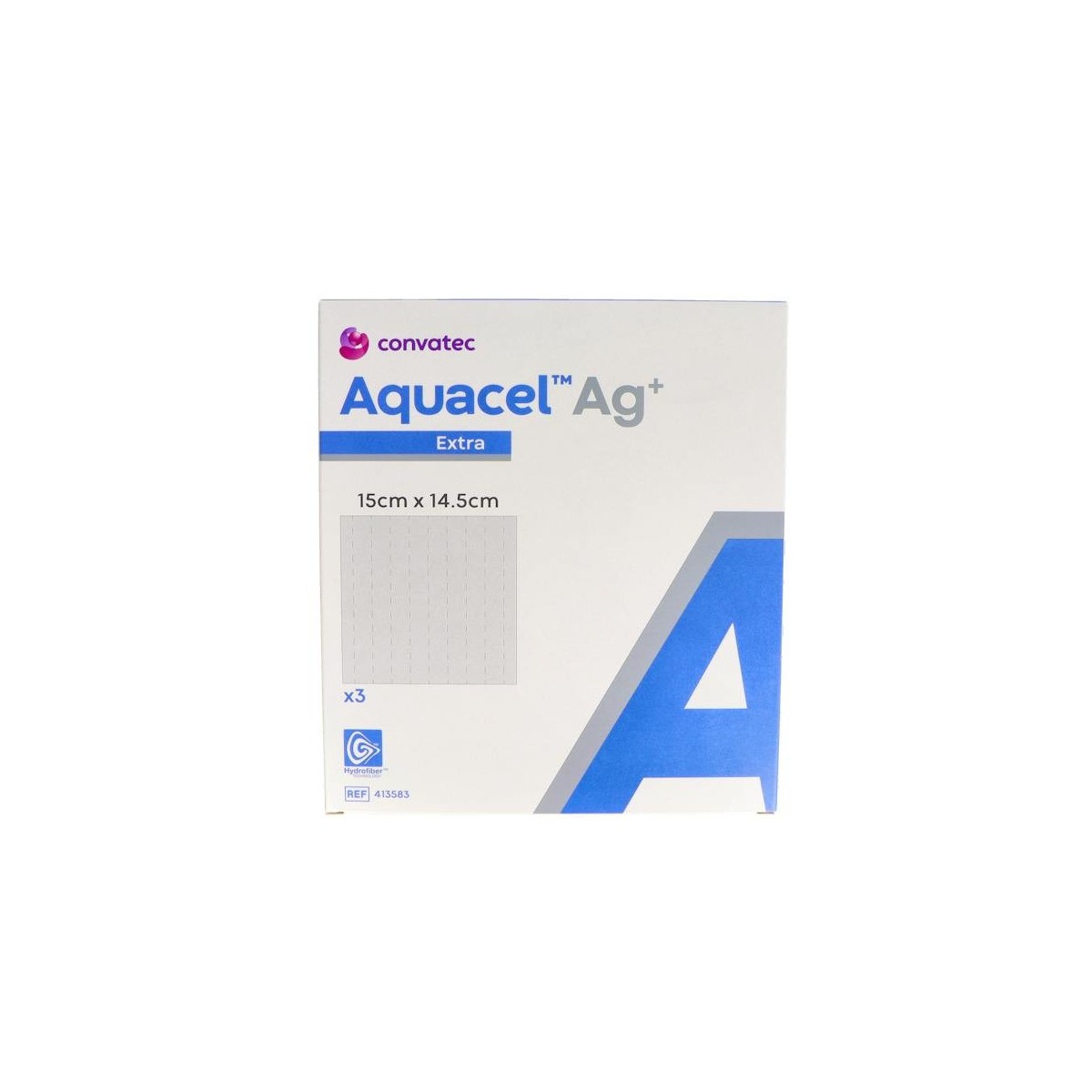 Aquacel Ag +Extra Hidrofiber 15X14,5Cm 3U