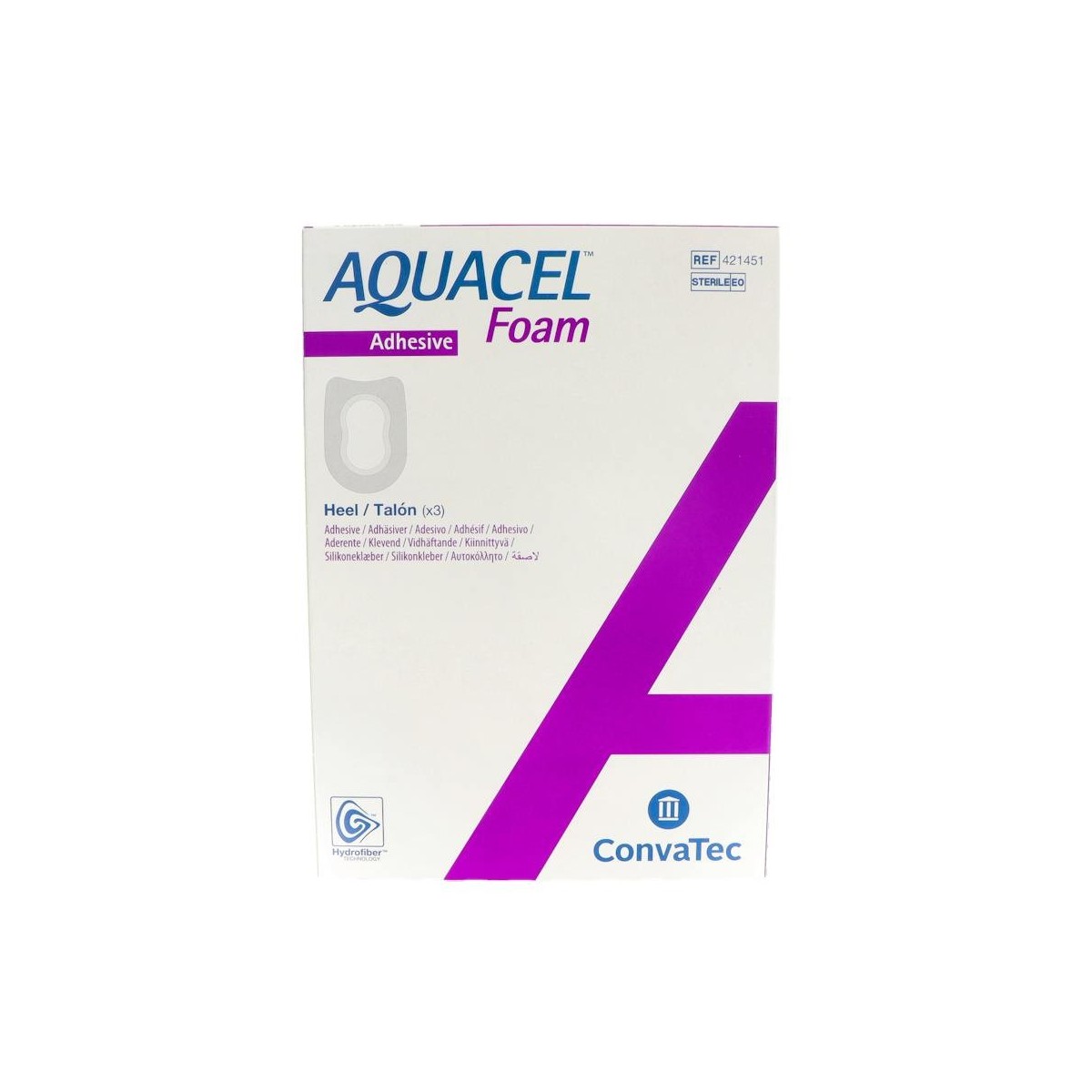 Aquacel Foam Adh Talon 19.8X14Cm 3 Apositos