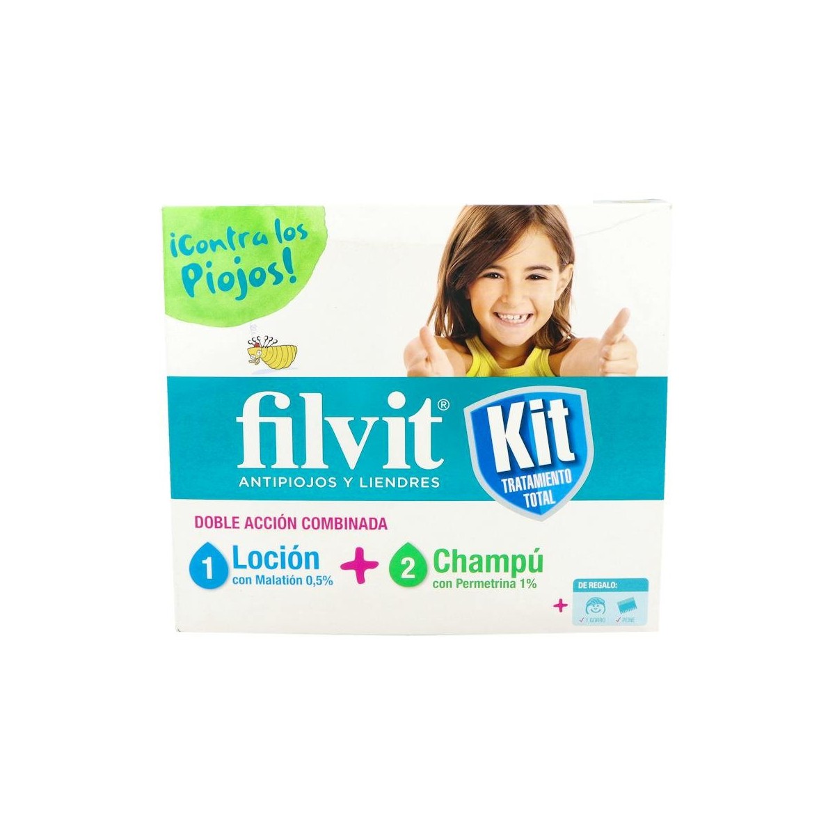 Filvit Kit Tratamiento Locion+Champu+Gorro+Peine