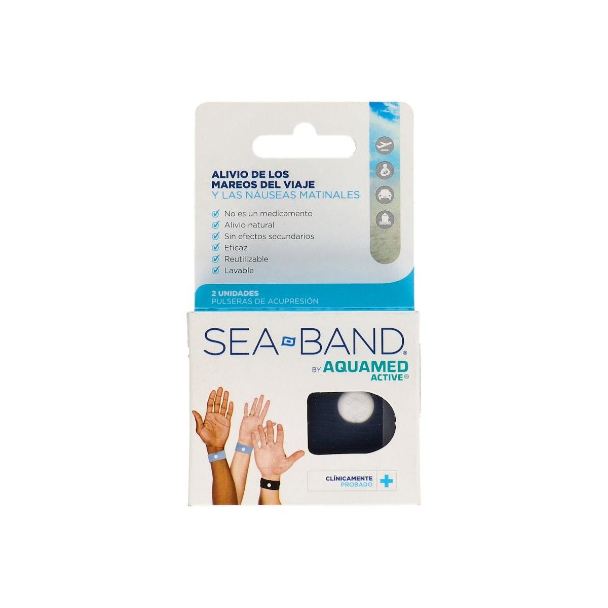 Sea Band Aquamed Pulsera Antimareo Adulto 2U