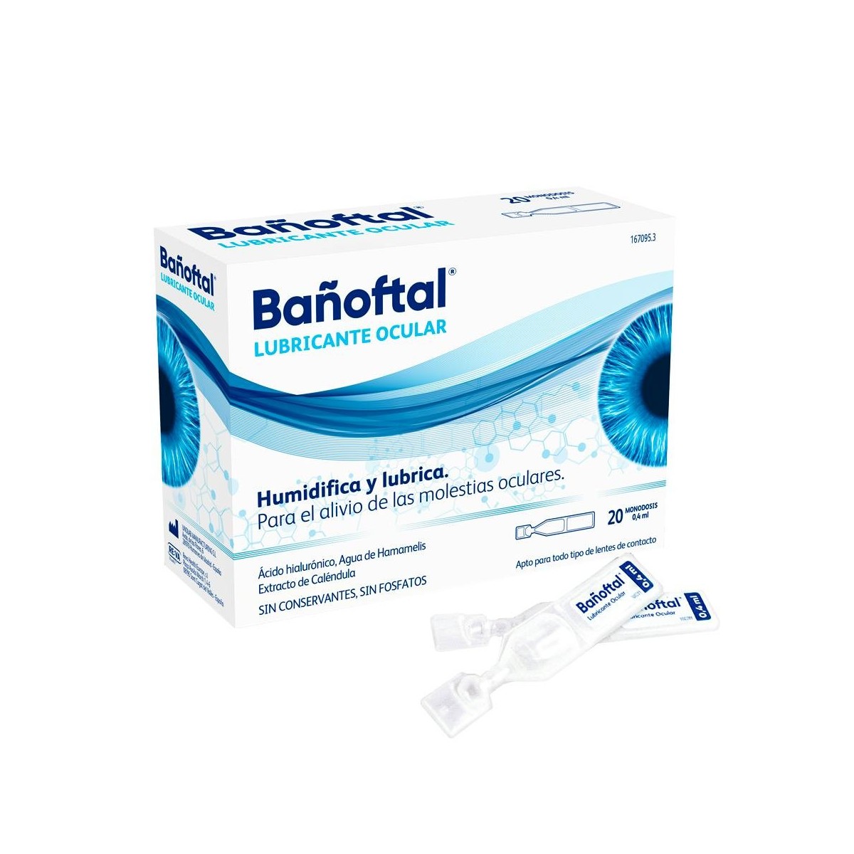 Bañoftal Lubricante Ocular 20 Monodosis