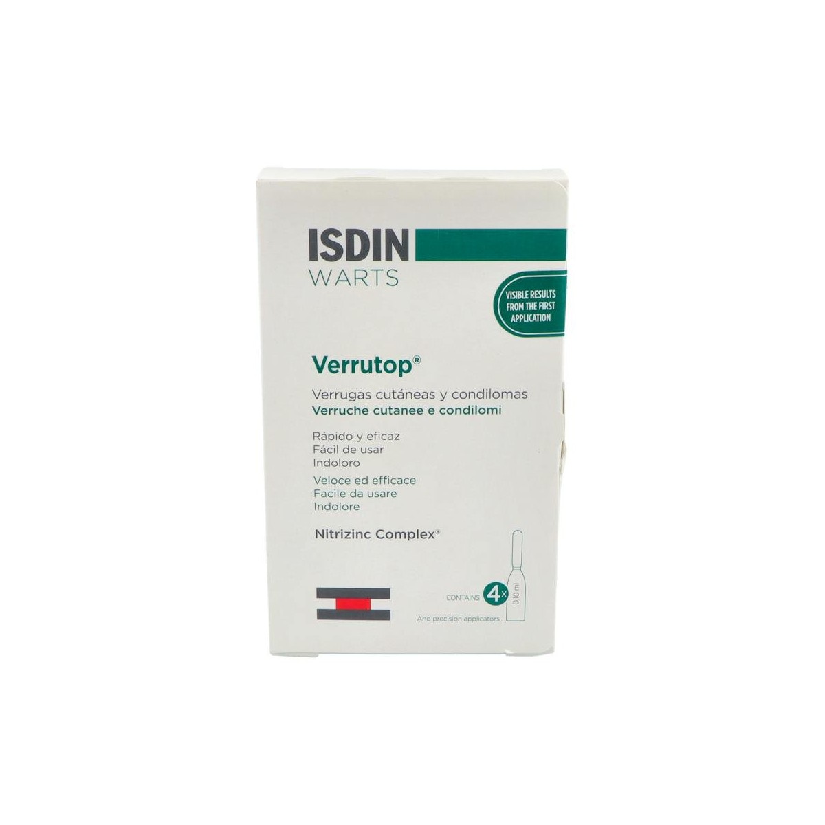 Verrutop Isdin Warts 0,10 Microl 4 Unid