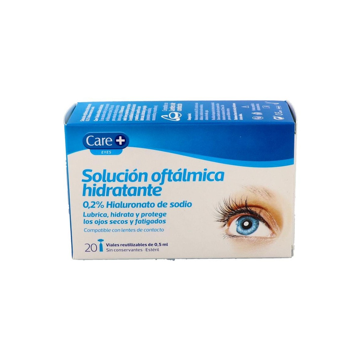 Care+ Sol Oftal Stada 0.2% Hialu Sodio 20 Vial