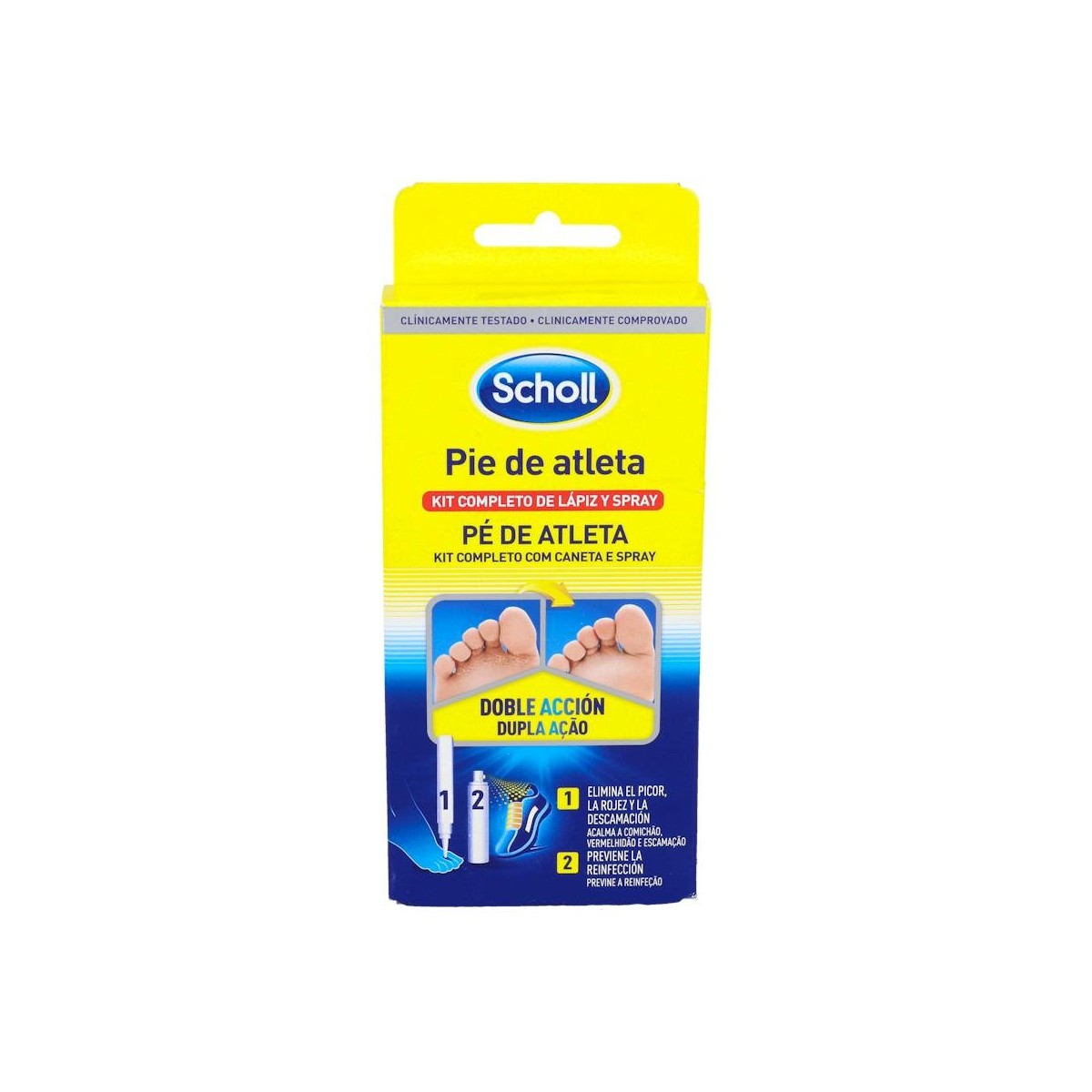 Scholl Kit Pie Atleta Lapiz Y Spray