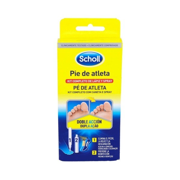 Scholl Kit Pie Atleta Lapiz Y Spray