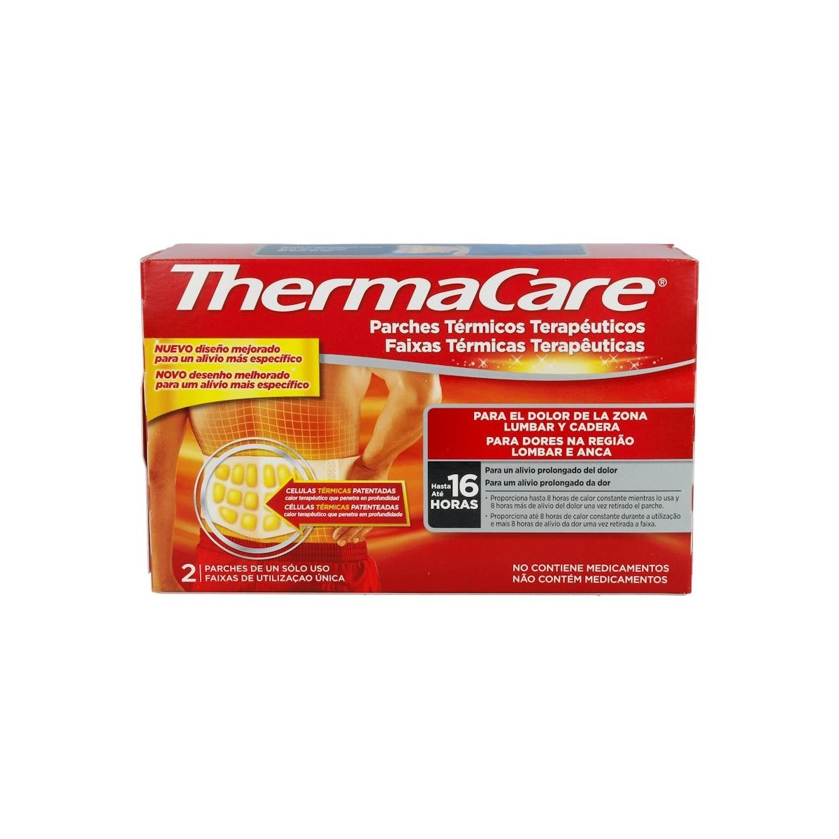 Thermacare Parche Zona Lumbar Y Cadera 2 U