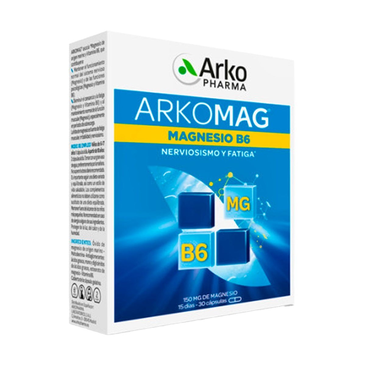 Arkomag Magnesio B6 30 Cápsulas Arkopharma