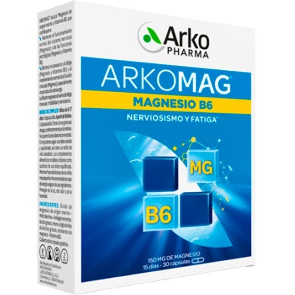 Arkomag Magnesio B6 30 Cápsulas Arkopharma