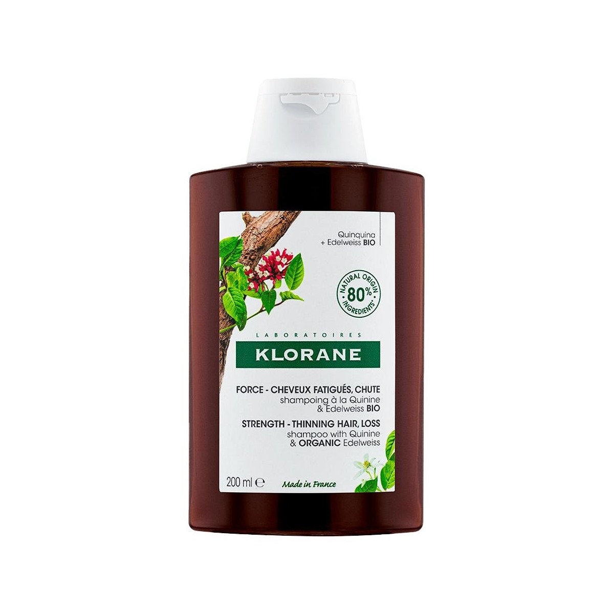 Klorane Champú Fortificante Caída, cabello...