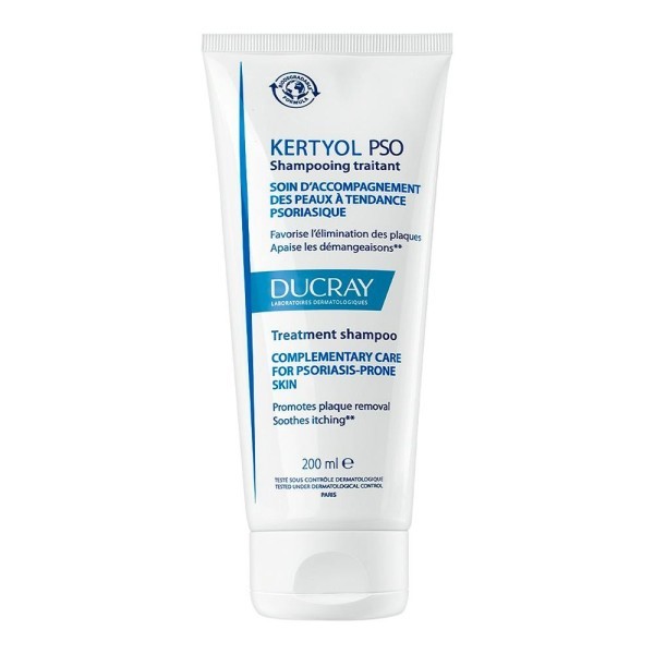 Ducray Kertyol PSO Champú tratante reequilibrante antipicor cuero cabelludo propenso a psoriasis 200ml