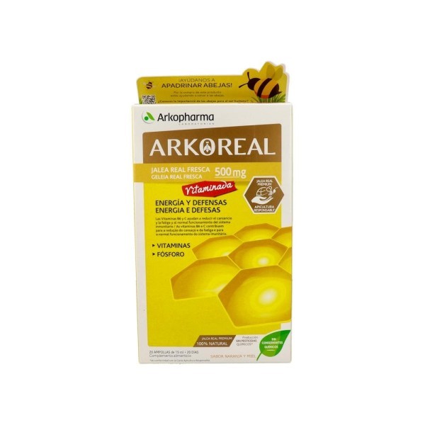 Arkoreal Jalea Real Vit500Mg 20Amp