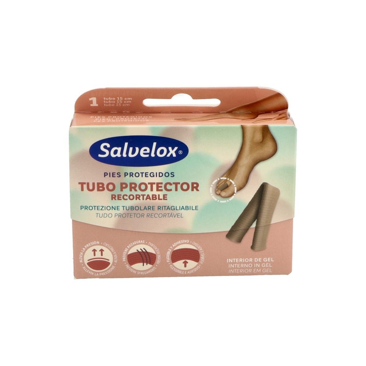 Salvelox Tubo Protector Dedos Pie 15Cm