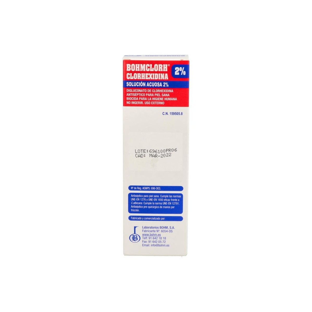 Bohmclorh Clorhexidina Sol Acuosa 2% Spray 100 Ml