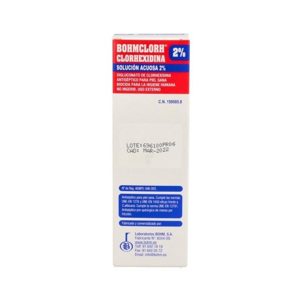 Bohmclorh Clorhexidina Sol Acuosa 2% Spray 100 Ml