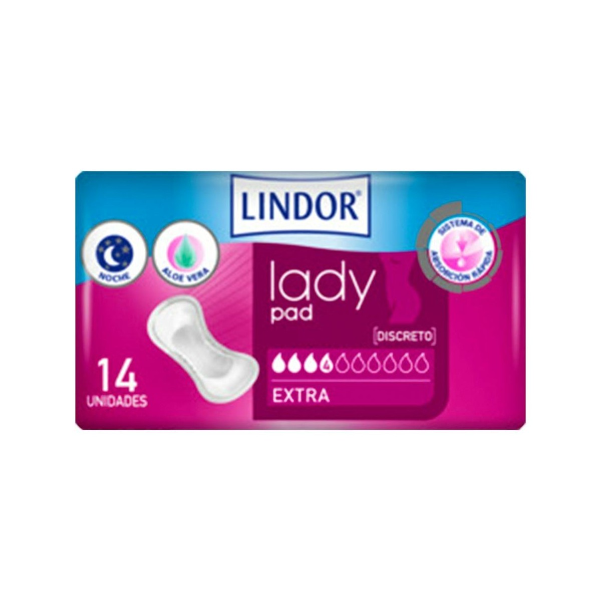 Lindor lady pad extra 4 drops