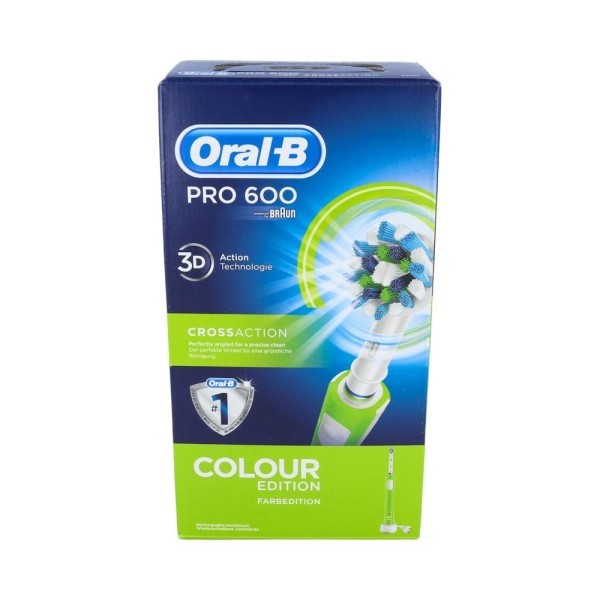 Cepillo Elec Oral-B Recar Pro 600 Cross Action Verde