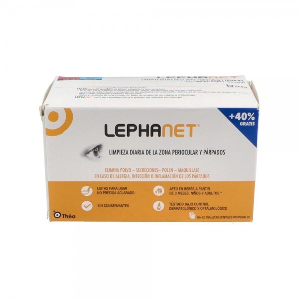 Lephanet Toallitas Ojos Esteril 30 U