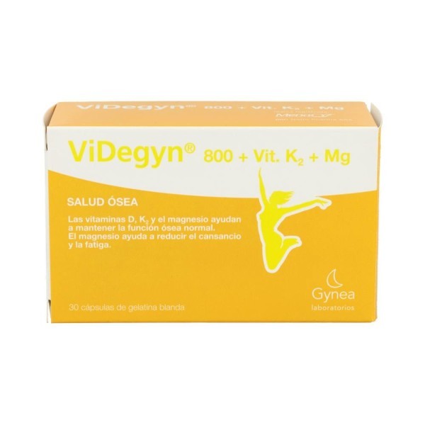 Videgyn 800 Ui +Vit K2 +Mg 30 Capsulas