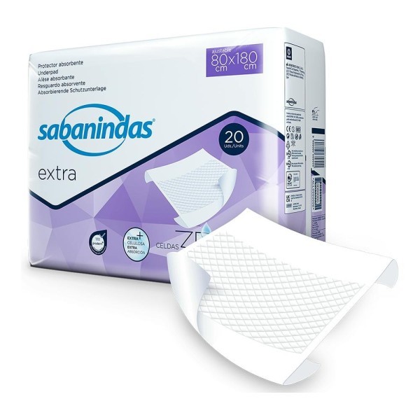 Sabanindas Extra 80x180 cm Protector de Cama