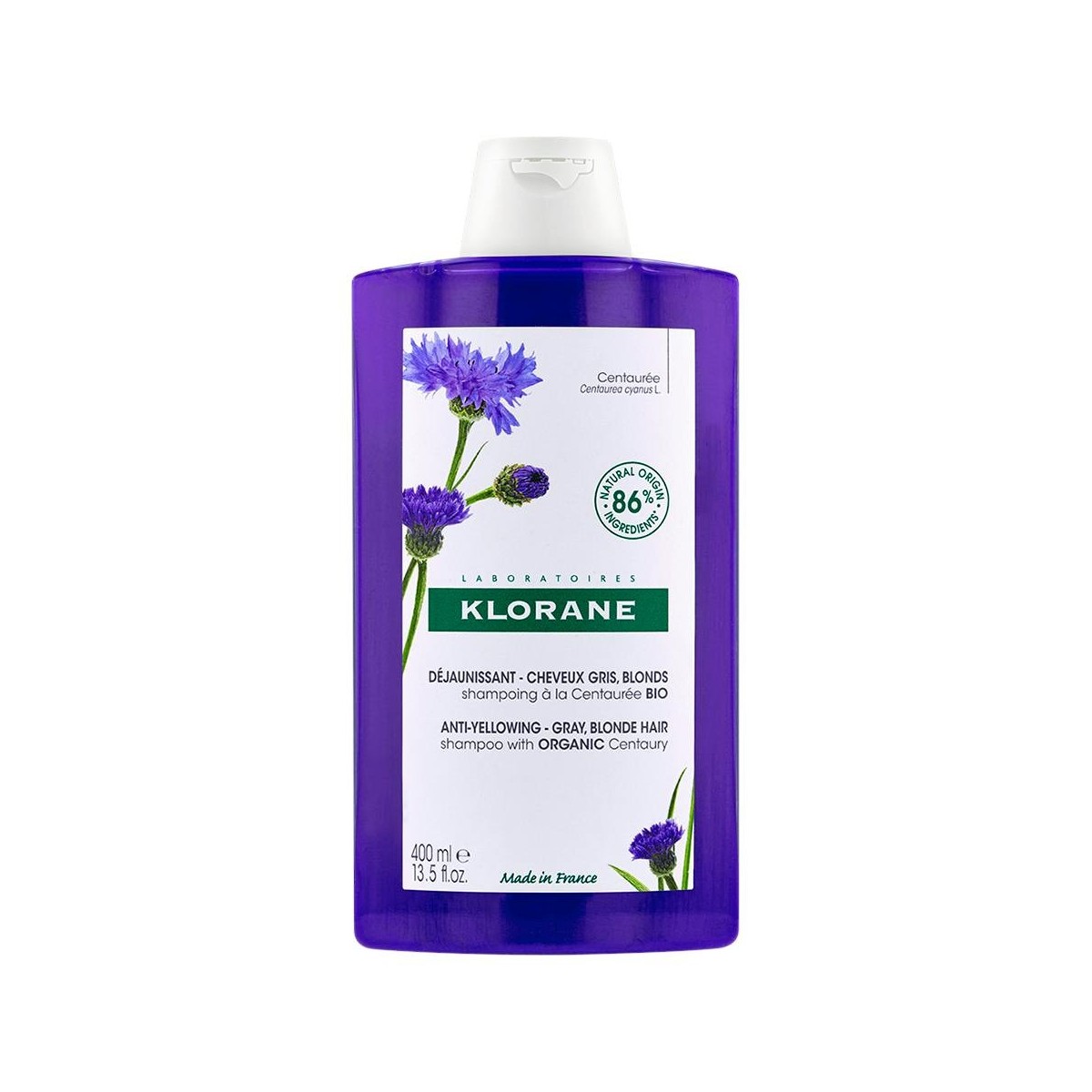 Klorane - Champú a la Centaurea BIO - Cabello...
