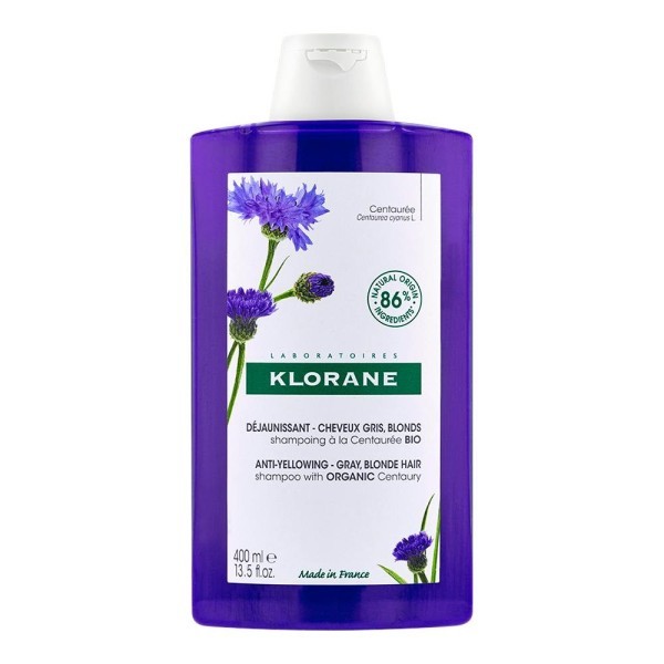 Klorane - Champú a la Centaurea BIO - Cabello gris y rubio 200ml