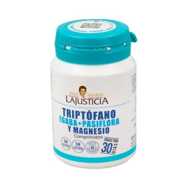 Lajusticia Triptofano Con Gaba + Pasiflora Y Magnesio 60 Comp
