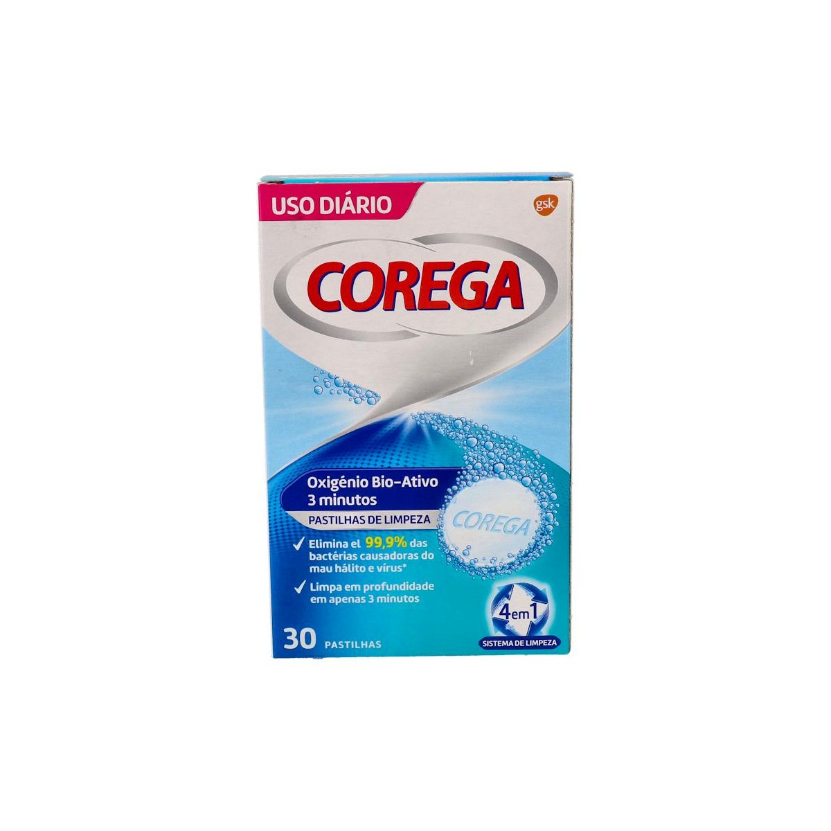 Corega Oxigeno Activo 30 Tabs